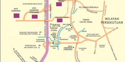 Damansara வரைபடம் கோலாலம்பூர்
