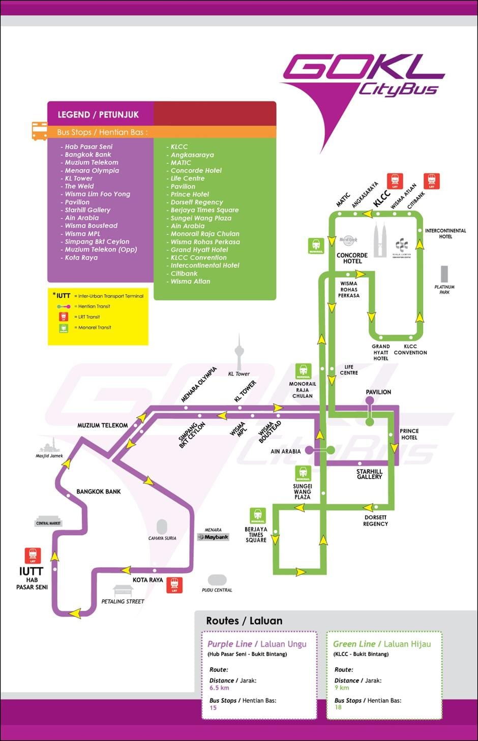 வரைபடம் செல்ல kl பச்சை கோடு