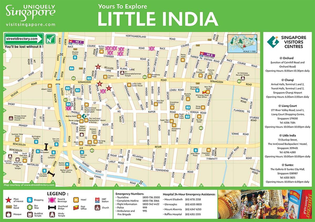 வரைபடம் லிட்டில் இந்தியா, கோலாலம்பூர்
