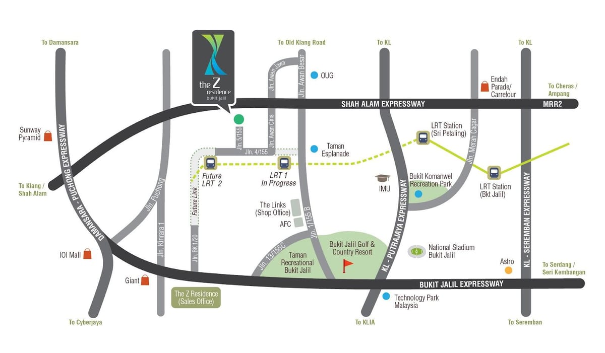 வரைபடம் bukit jalil அரங்கம்
