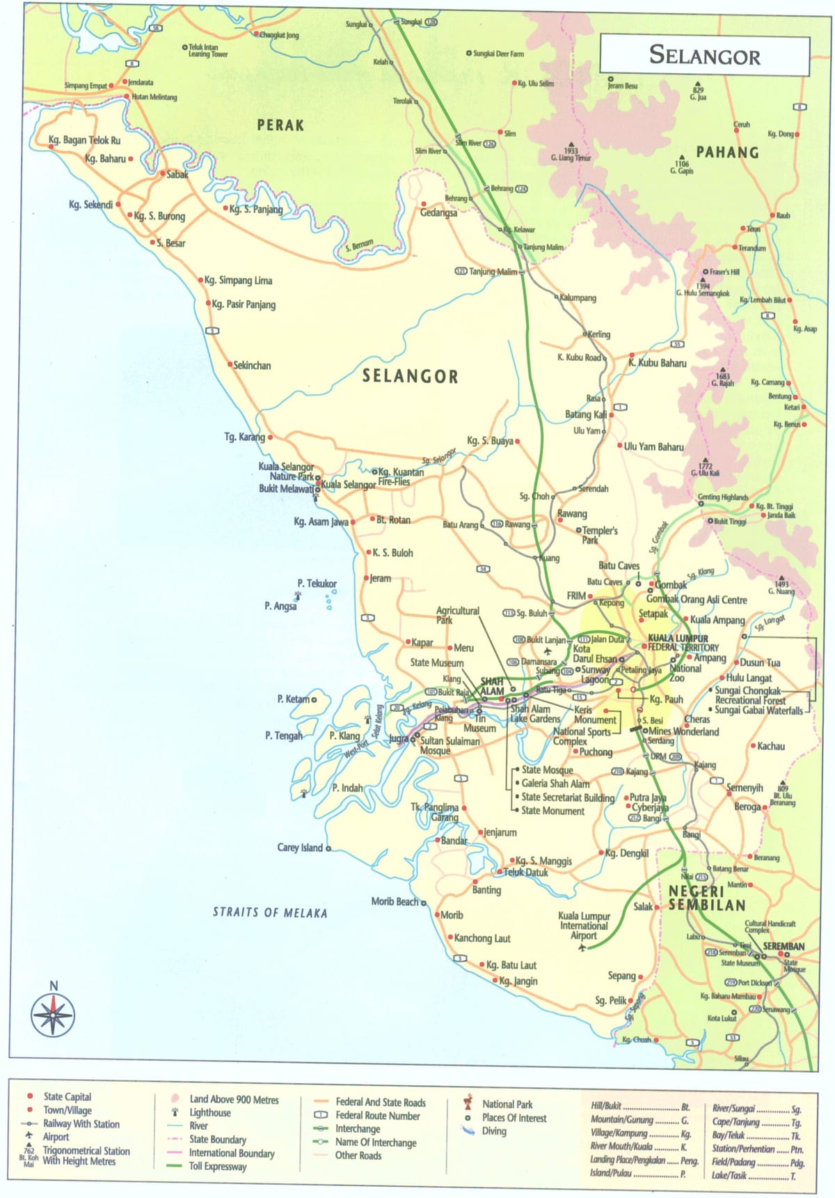 கோலாலம்பூர் சிலாங்கூர் வரைபடம்