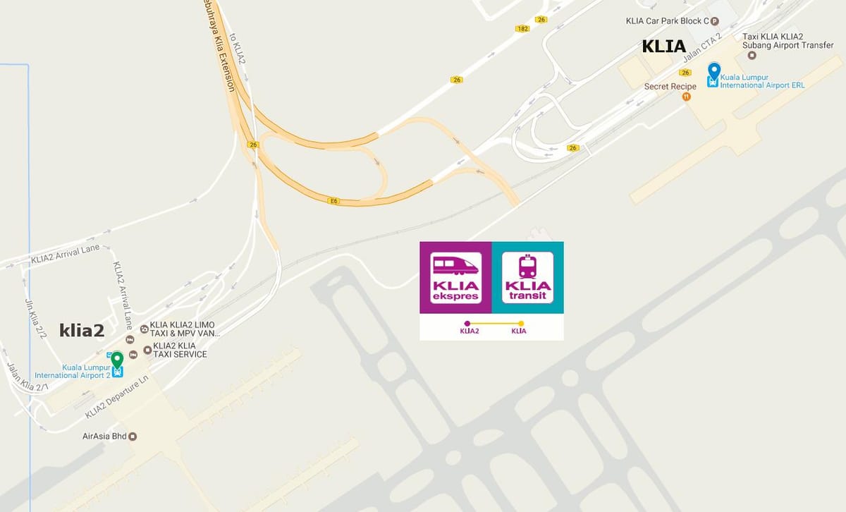 klia போக்குவரத்து பாதை வரைபடம்