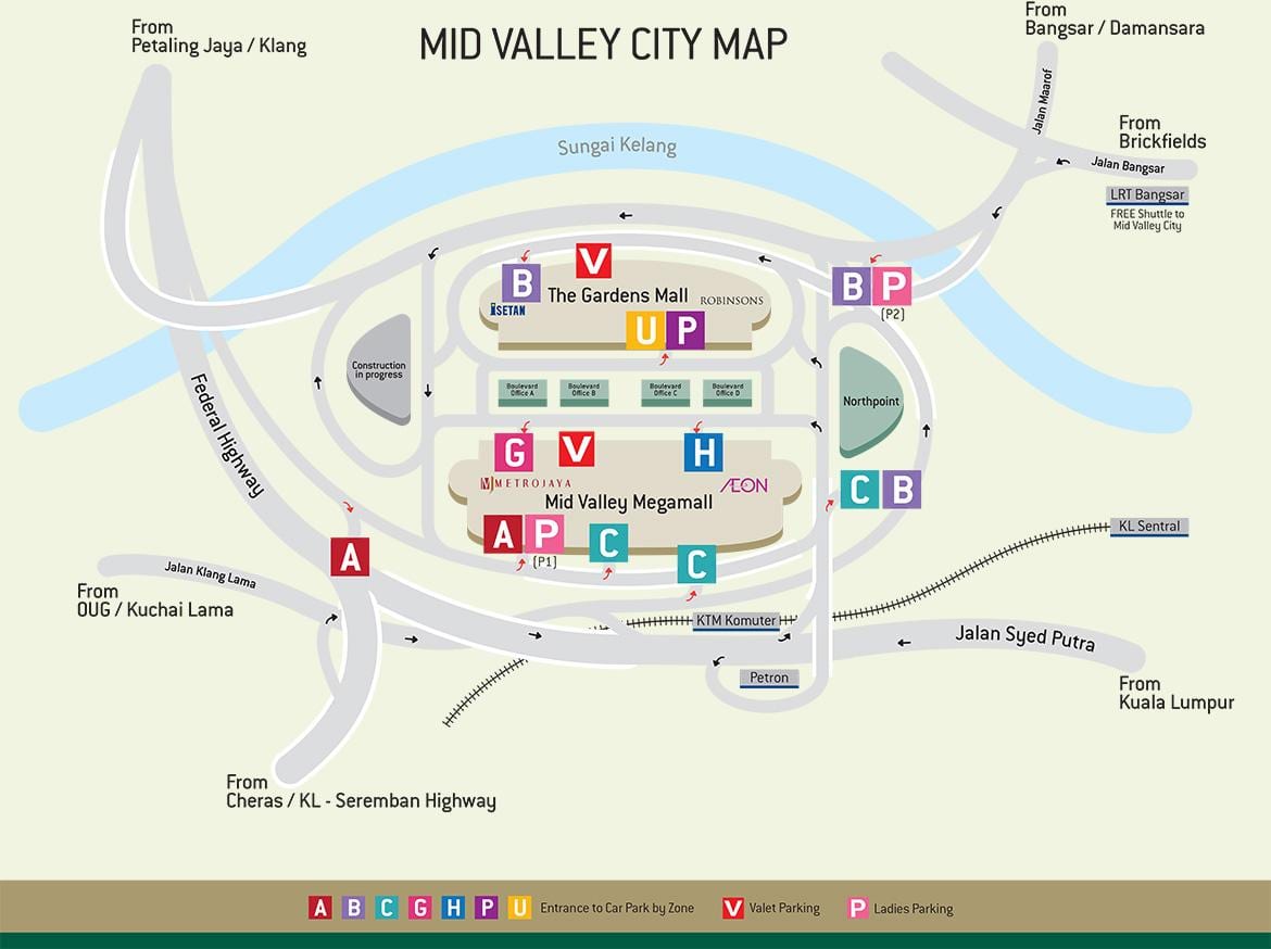 வரைபடம் mid valley அடைவு