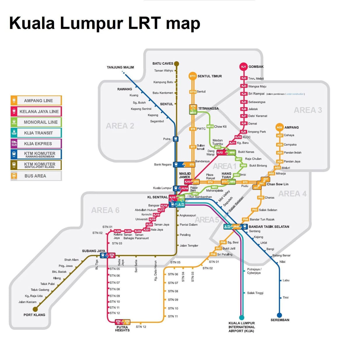kl sentral lrt வரைபடம்