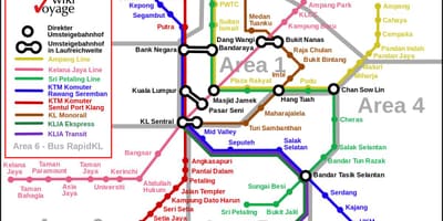 பொது போக்குவரத்து கோலாலம்பூர் வரைபடம்