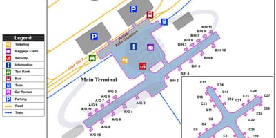 கோலாலம்பூர் சர்வதேச விமான நிலைய வரைபடம்