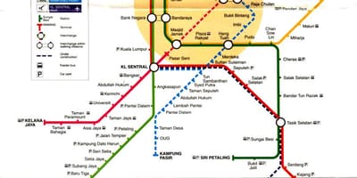 நட்சத்திர வரி lrt வரைபடம்