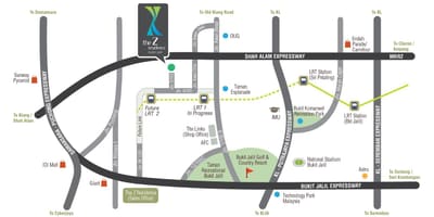 வரைபடம் bukit jalil அரங்கம்