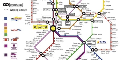 கோலாலம்பூர் போக்குவரத்து வரைபடம்