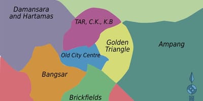 கோலாலம்பூர் மாவட்ட வரைபடம்