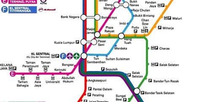 Klia எக்ஸ்பிரஸ் பாதை வரைபடம்