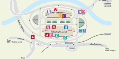 வரைபடம் mid valley மால்