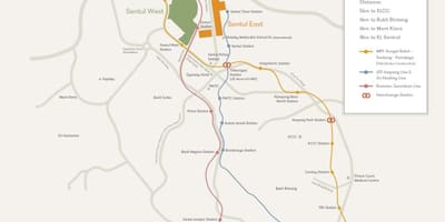 Sentul கோலாலம்பூர் வரைபடம்